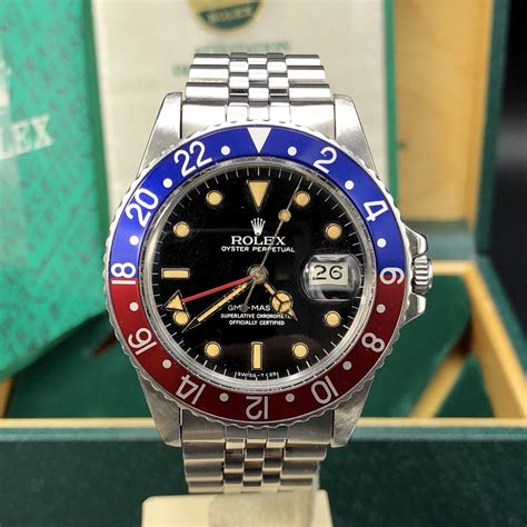 rolex gmt 16750 box|Rolex gmt 1675 bezel.